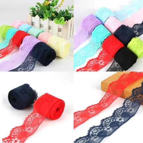 4cm Width White Decorative Lace Trim Fabric Wedding Birthday Christmas Goods Craft DIY Embroidery and Skirt Intimate Accessories