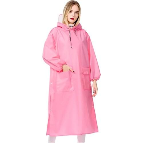 Yellow Long Raincoat Electric Motorcycle Rain Poncho Transparent Rain Coat Increase Thick Waterproof Suit Adult Impermeable Gift