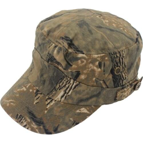 Military Hats Camouflage Flat Top Hat Men Cotton Hat USA Navy Embroidered Camo cap