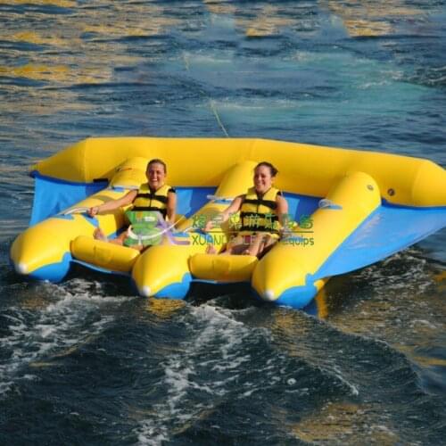 Cool Inflatable Flying Fish Towable Tube For Water Sport