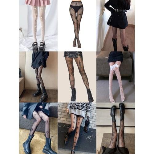 Hot fashion sexy black fishnet stockings creative diamond hollow fishnet stockings snake fishnet stockings spider stockings