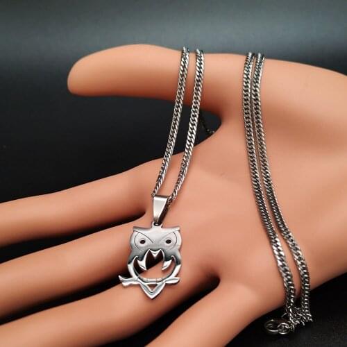 NZ Locket Pendant Necklace Animal Bird Fashion Mens and Womens Stainless Steel Jewelry Anniversary Gift For Friends Necklace