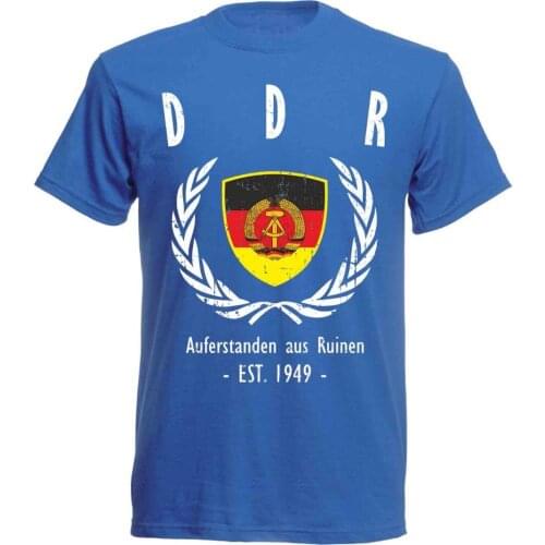 Men 2018 Summer Round Neck Men T-Shirt Men T-Shirt Fashion Ddr Deutschland T-Shirt MenS Footballer Legend Soccers cool T-Shirts