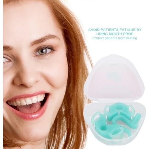 Soft Silicone Dental Bite Block Mouth Opener Dental Intraoral Cheek Retractor Oral Care Tools