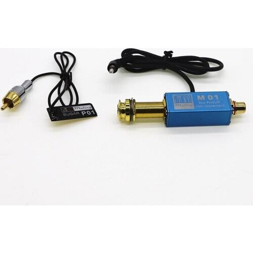 M 01 Passive System Acoustic Guitar Pickup Double Pickup Connected with Sound Hole Guitar with Sticker