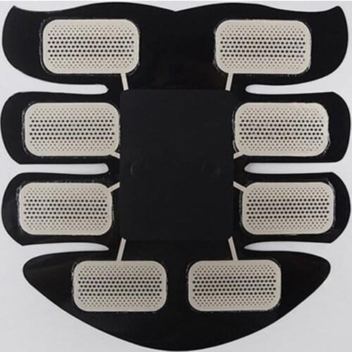 Portable Abs Stimulator Home Office Gym Abdominal Muscle Trainer & 2 Gel Pads