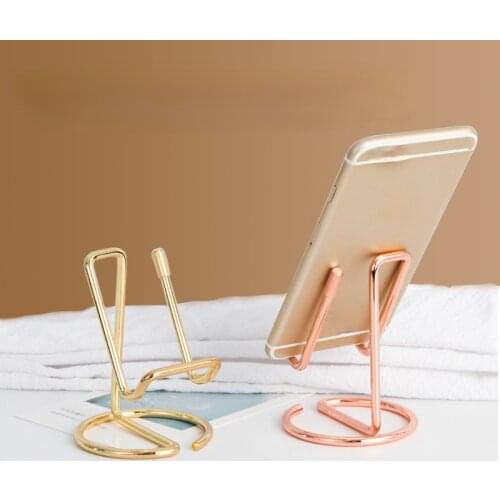 Simple Universal Tablet Mobile Phone Support Holder Cellphone Stand Rack Office Desktop Shelf