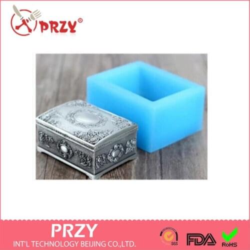 Jewelry box Silicone molds soap mold handmade soap molds silica gel die Jewelry box Aroma stone moulds candle mould molds