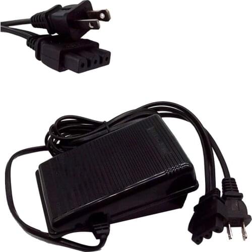 Sewing Machine Pedal 110V Foot Control with Cord for Husqvarna Viking Juki MO-634D, MO-634DE, MO-644, MO-644D, MO-654DE US Plug