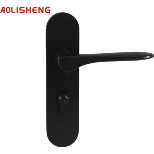 AOLISHENG Door Lock Single Tongue Bedroom Handle Anti-Theft Toilet Mechanical