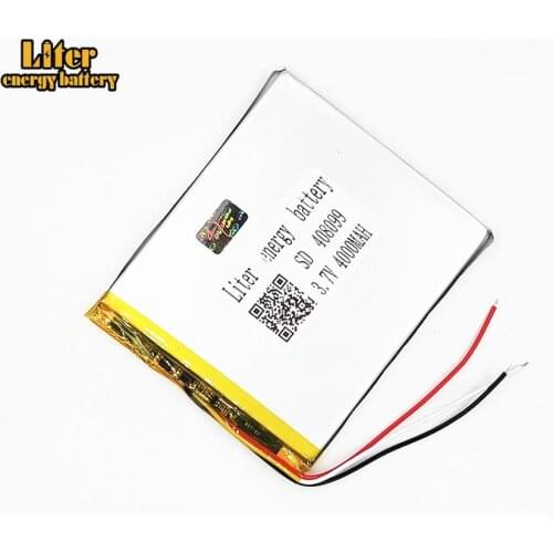 Three lines 3.7V lithium polymer battery 408099 4000MAH mobile power Tablet PC Q9