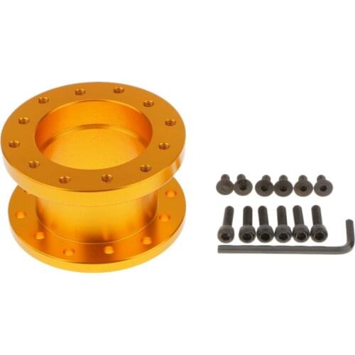 Generic 50mm Aluminium Car Steering Wheel Hub Adapter Boss Kits Glod