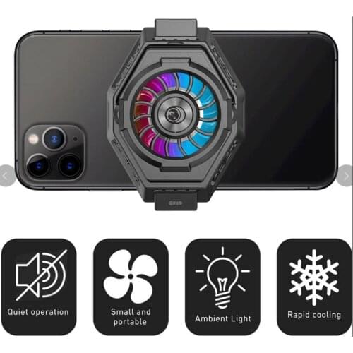 Universal Mobile Phone Radiator Gaming Phone Cooler Adjustable Portable Fan Holder Heat Sink For iPhone Samsung Huawei Xiaomi