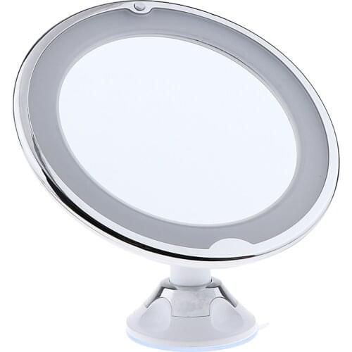 360° Rotating No Fog Bathroom Shower Mirror with Locking Suction 7X Magnification for Makeup Application & Shaving