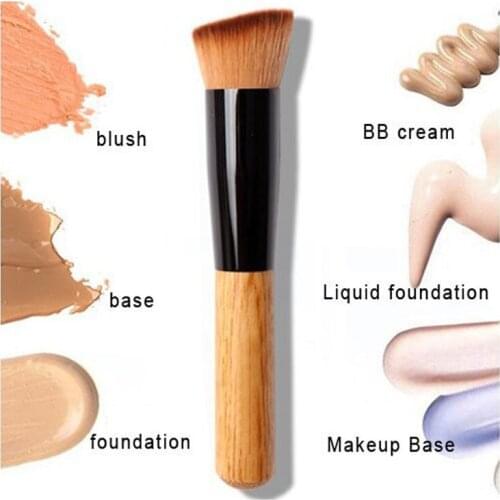 Powder Brush Cosmetic Makeup Powder Foundation Brush Blush Angled Flat Top Base Liquid Cosmetic Makeup Brush Tool -43