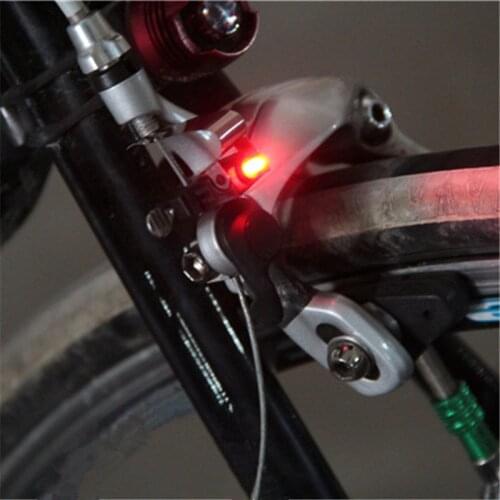 1pc Mini Mount Tail Rear Bicycle Light Bike Brake Cycling LED Light High Brightness Waterproof LED Lamp Cycling Accessories