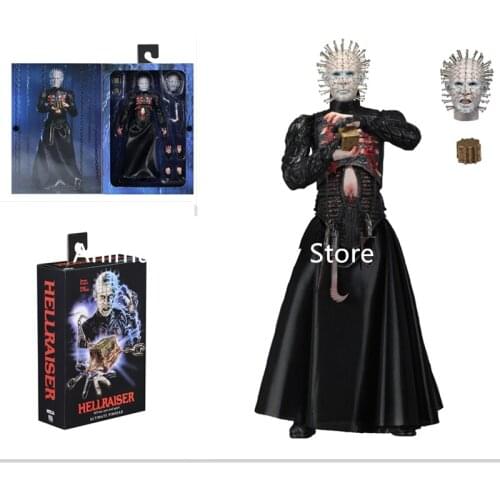 18cm Original NECA Hellraiser He'll Tear Your Soul Apart Ultimate Pinhead PVC Action Figure Movable Collection Of Toy Gifts