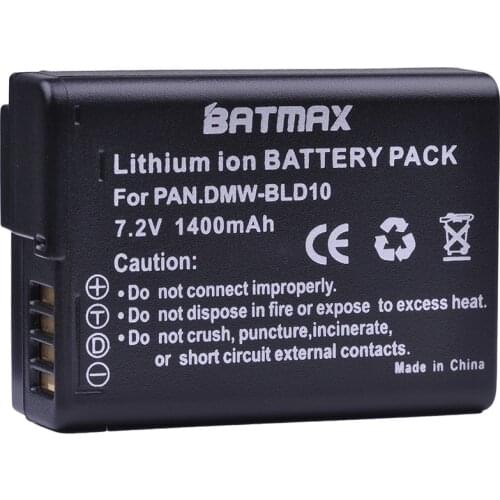 1Pc 1400mAh DMW-BLD10E DMW BLD10E BLD10 BLD10PP Digital Camera Battery for Panasonic DMC GF2GK GF2 G3 GX1 DMC-GF2 Cameras