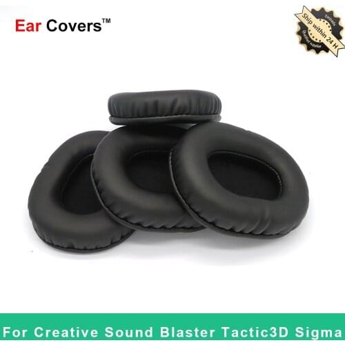 Ear Pads For Creative Sound Blaster Tactic3D Sigma Headphone Earpads Replacement Headset Ear Pad PU Leather Sponge Foam