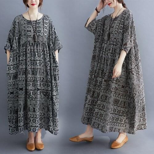 ARCSINX Coffee Print Womens Dresses Plus Size 4XL 5XL 6XL Casual Korean Oversized Womens Dress Summer Dresses Women 7XL 8XL