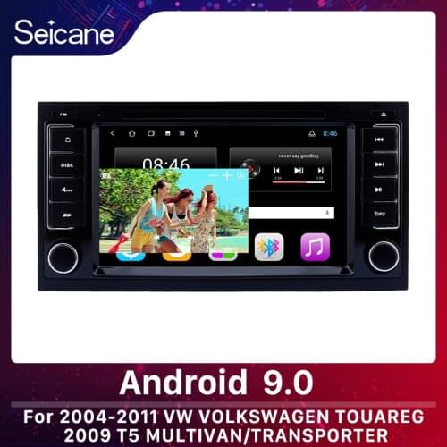 Seicane Android 9.0 Car Radio GPS Multimedia Player for 2004 2005 2006-2011 VW Volkswagen Touareg 2009 T5 Multivan/Transporter