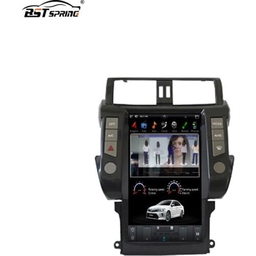 Bosstar 13.6 inch Tesla Car Stereo Multimedia Player Gps Navigation system for Toyota Prado Plus 2010-2013 car audio player
