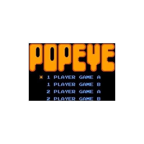 Big Sale Popeye Region Free 8 Bit Game Card For 72 Pin Video Game Player