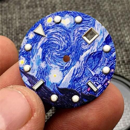 31mm Watch Dial for NH35 Watch Movement Dial Repair Parts