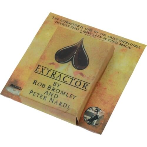 Extractor Card Trick By Rob Bromley (Gimmick+DVD),Mentalism,Stage Magic Props, Illusions,Close-Up,Comedy,Street,Joke,Gadget