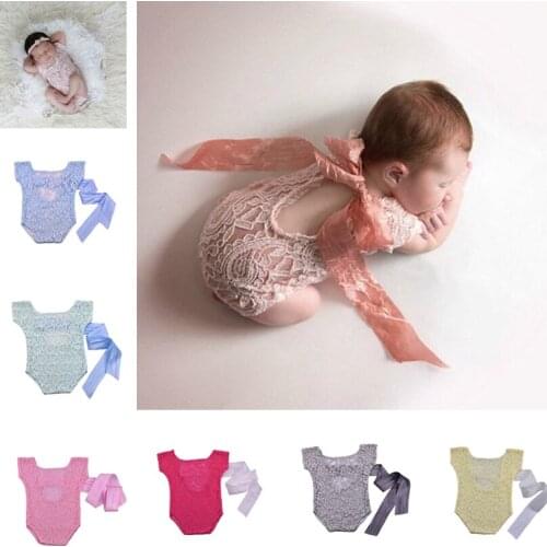 Newborn Lace Romper Baby Girls Jumpsuit Photo Props Toddler Romper Newborn Photography Props Baby Fotografie