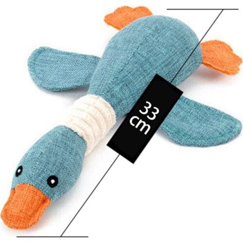 Dog Squeak Toys Wild Goose Sounds Toy Cleaning Teeth Puppy Dogs Chew Supplies Training Supplies Dog Educational Plush Toys 30cm