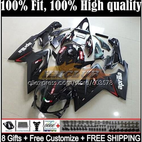 Injection For Aprilia RS-125 RS 125 RS4 54CL.2 RSV125 2006 2007 2008 2009 2010 2011 RS125 06 07 08 09 11 Fairings Stock black