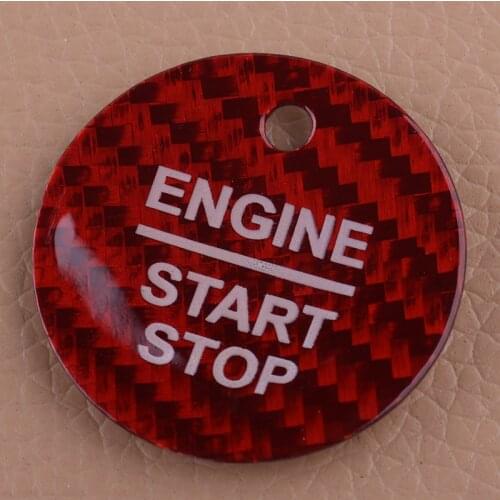 Red Engine Start Stop Switch Button Sticker Cover Fit For Ford F-150 Escort Edge Mondeo Focus Everest Taurus Explorer