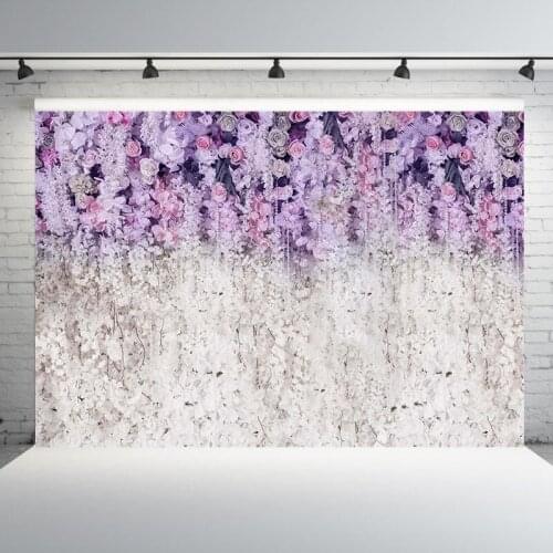 Lavender and White Floral Wedding Bridal Shower Photography Backdrop Baby Shower Birthday Party Decorations Background Prop