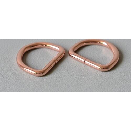 10 pcs Metal D Ring 1 lnch(25mm)Non Welded Nickel Plated Pack For Dog Collars,Clothing And Harnesses Projects Durable Metal