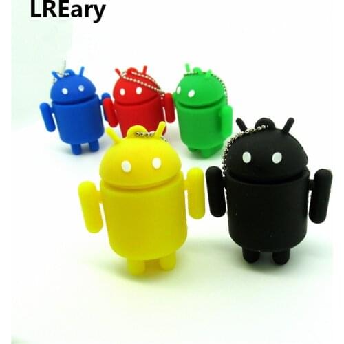 Cute Android robot usb flash drive disk memoria stick pendrive Pen drive personalizado 4gb 8gb 16gb 32gb mini cartoon gift
