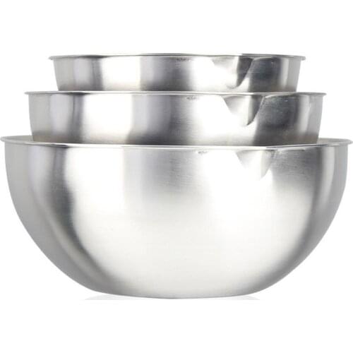 Mixing Bowl Stainless Steel Whisking Bowl for Knead Dough Salad Cooking Baking