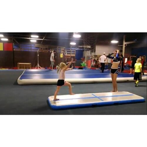 Big Size 8*1*0.2M Airtrack Floor Mattress DWF Material Gym Mat For Taekwondo Training 8*2*0.2m Air Tumbling Floor Mat Factory