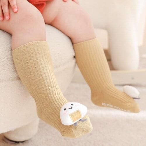 Newborn Baby 3D Cartoon Doll Socks Dispensing Anti-slip Loose Cuff Childrens Floor Socks Autumn And Winter Accessories