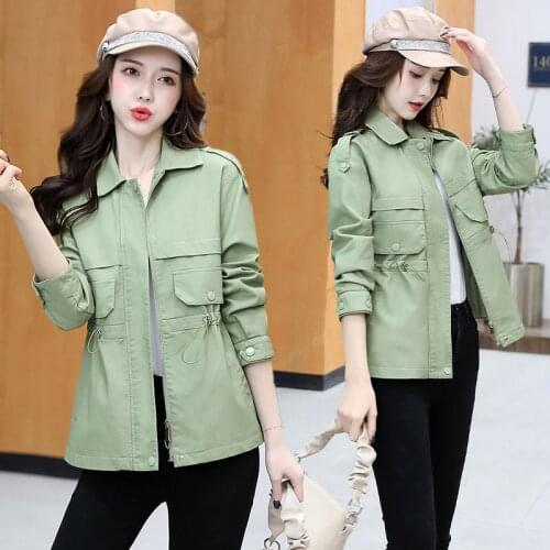 OKXGNZ Women's Short Trench Coats