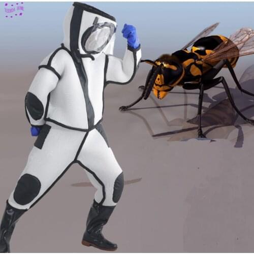 Wasp/Bee Keeping Suit Removeable Hat Anti-bee/Anti-Wasp Protective Safety Equipment Supplies Jacket Veil Set