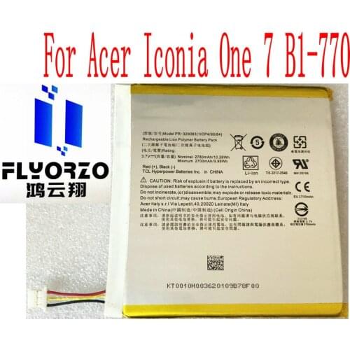 Brand new Original High Quality 2700mAh PR-329083 Battery For Acer Iconia One 7 B1-770 tablet