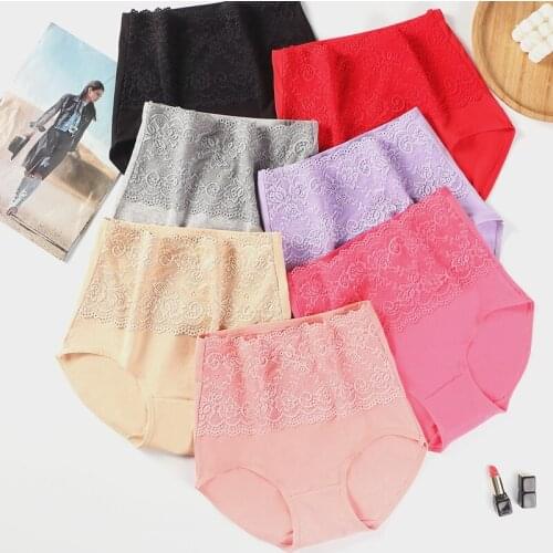 The New Sexy Women Panties Pure Cotton Briefs Seamless Underwear High Waist Pants Comfort Lingerie Gentle Breathable Underpants