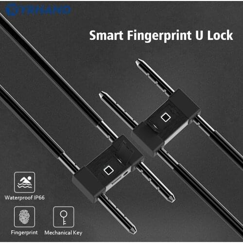 Smart Digital Padlock Keyless Fingerprint Scanning Travel luggage padlock IP65 Waterproof Mini Security Cabinet bag Bike Padlock