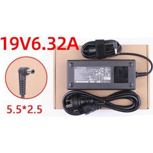 Universal Laptop Charger Adapter 19.5V 6.15A 6.32A 5.5*2.5MM For Hasee Z6 K650D K660E-i7d3
