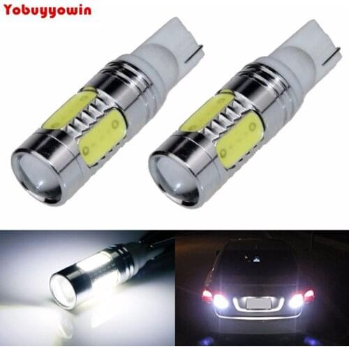 2Pcs Super Bright T10 7.5W High Power Projector LED Light Bulbs White