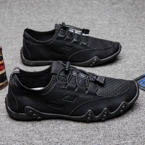 2018 Men Breathable Leather Loafers Casual Shoes Man Autumn soft Genuine pu leather Slip on Drive Peas Shoes Plus39-44 hombres