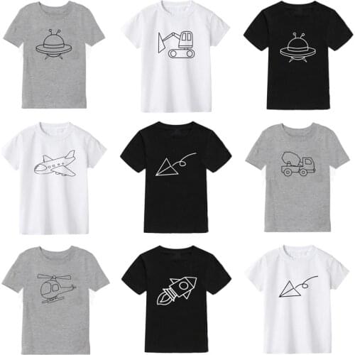 2020 new summer baby boys t shirts Cartoon car print child T-shirts cotton Short sleeve T-shirt for girls tops boy clothes 2-10Y