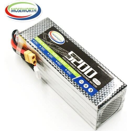 22.2V 6S 5200mAh 25C 35C RC LiPo BatteryFor RC Drone Car Quadcopter Helicopter Airplane Boat RC Model Toys Batteries LiPo 6S