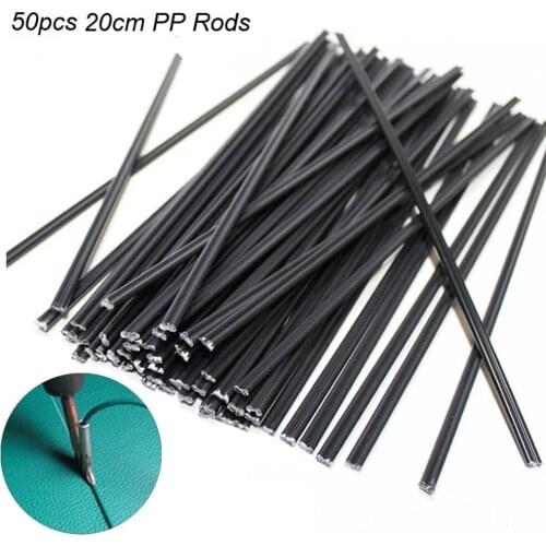 50Pcs 200mm PP Black Plastic Welding Rods Non-toxic Tasteless Car Bumper Repair Welding Sticks Welder Tools